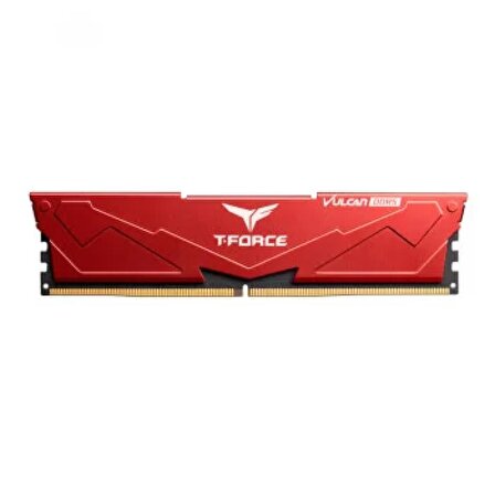TEAM T-FORCE VULCAN RED 32GB(2X16GB) 5600MHZ DDR5 GAMİNG RAM CL32 (FLRD532G5600HC32DC01)
