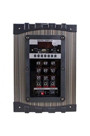 GLRTech LT-908 Süper Bass Şarjlı Telsiz Mikrofonlu Amfi Sistemi-Bt-Sd-Usb