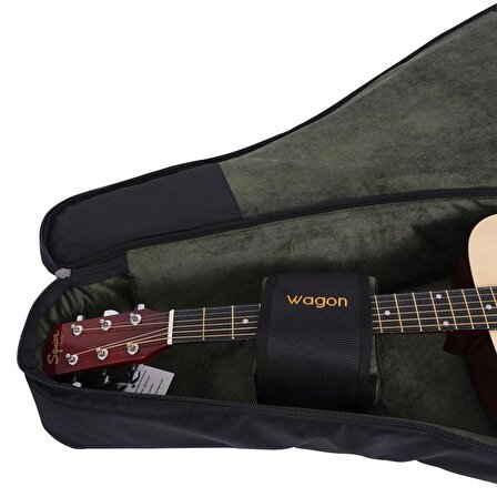Wagon Case 05 Serisi Akustik Gitar Taşıma Çantası - Siyah