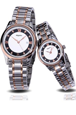Vegans VG735286 Sevgili Çift Kol Saati Erkek-Kadın Takım Saat