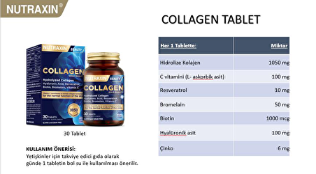 Nutraxin Collagen 30 Tablet x 2 Adet