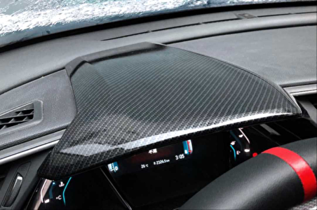 Honda civic fc5 uyumlu gösterge üst kaplama karbon