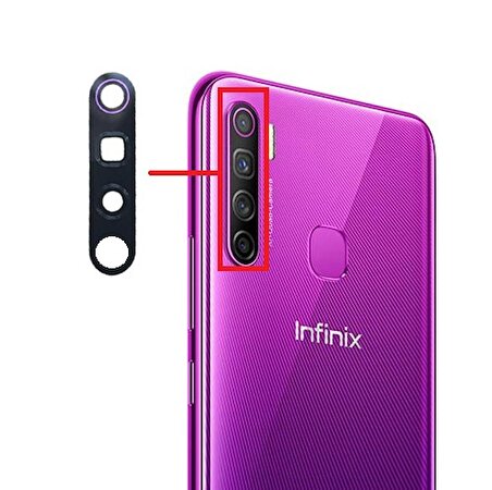 Infinix S5 Kamera Lensi Camı X652
