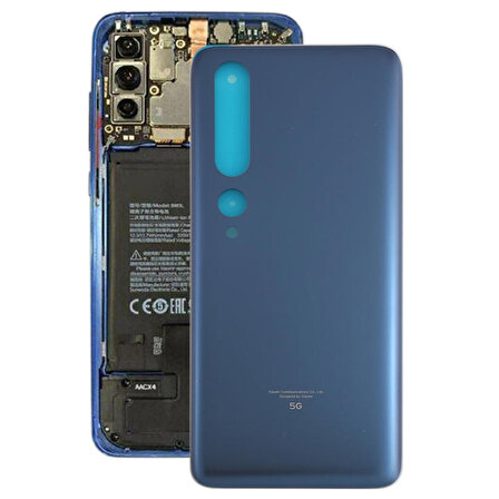 Xiaomi Mi 10 Pro 5G Uyumlu Arka Pil Batarya Kapağı Cam M2001J1G