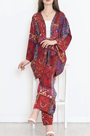 Kimono Takım Bordo