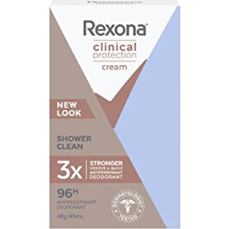 Rexona Clinical Protection Shower Clean Terleme Karşıtı Deodorant Krem
