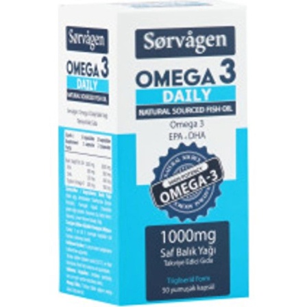 Sorvagen Omega 3 Daily 1000 Mg Balık Yağı 50 Kapsül