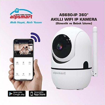 Alpsmart Akıllı Wifi Güvenlik ve Bebek Kamerası