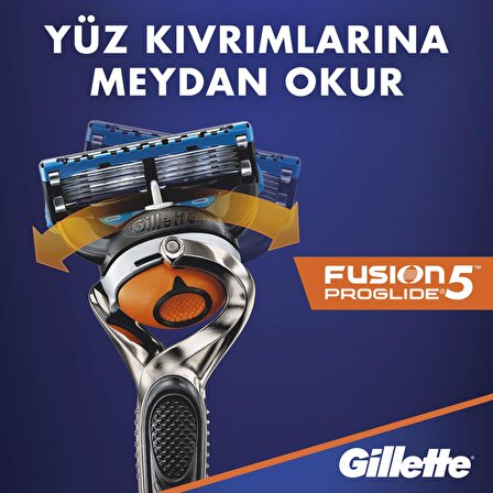 Gillette Fusion ProGlide 4'lü 5 Bıçaklı Tüm Cilt Tipleri İçin Bıçak Yedeği