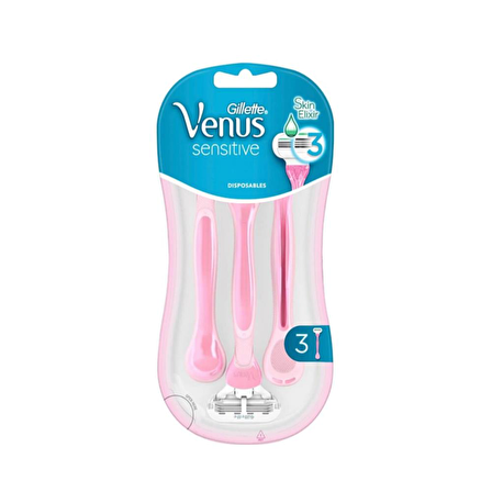 Gillette Venus Sensitive Kullan At Kadın Tıraş Bıçağı 3’lü