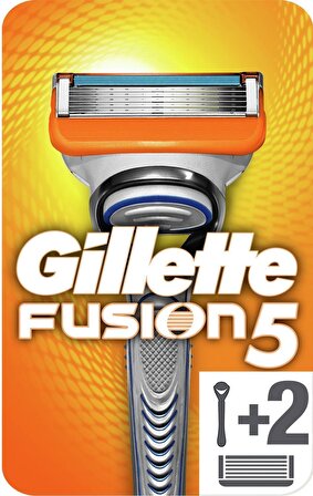 Gillette Fusion 5'li 5 Bıçaklı Tüm Cilt Tipleri İçin Manuel Tıraş Makinesi ve Yedeği