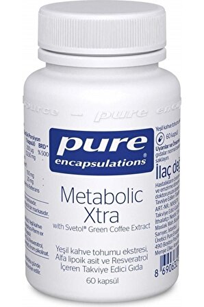  Pure Encapsulations Metabolic Xtra With Green Coffee 60 Kapsül
