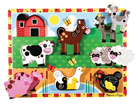 Melissa and Doug Çiftlik 3+ Yaş Büyük Boy Puzzle 8 Parça