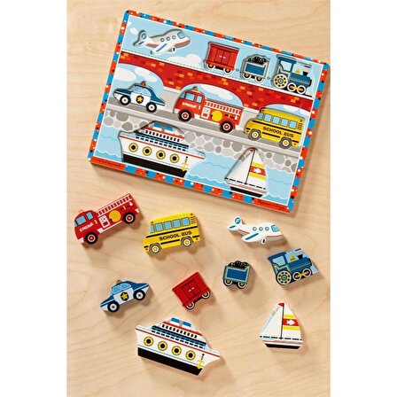 Melissa and Doug Araçlar 2+ Yaş Büyük Boy Puzzle 7 Parça