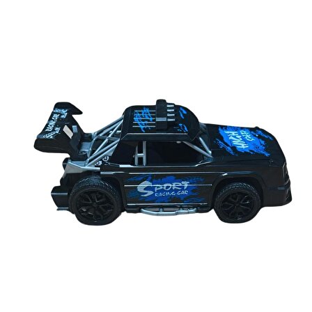 Sürtmeli Yarış Arabası Siyah-Mavi - CTOY-9823-60