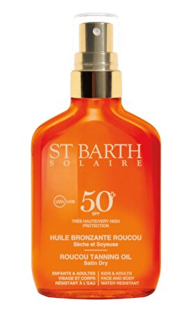 ST BARTH Ligne St. Barth Roucou Oil Spf 50 - Roucou Çok Yüksek Bronzlaştırıcı Yağ 100 ML