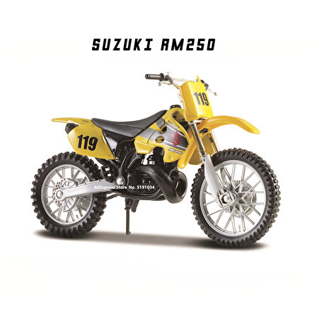 Suzuki SMR 250 Model Motorsiklet 1/18 Model Motosiklet