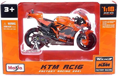 KTM RC 16 1/18 Model Motosiklet