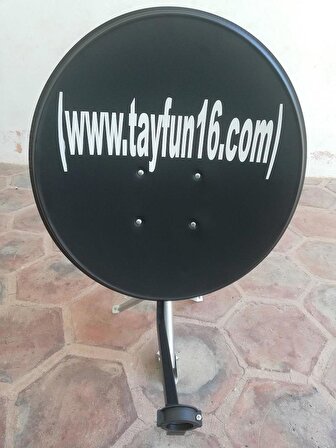 Siyah 70 cm Full HD 4K Uydu Çanak Anteni-Antrasit