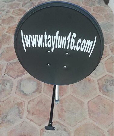 Siyah 70 cm Full HD 4K Uydu Çanak Anteni-Antrasit