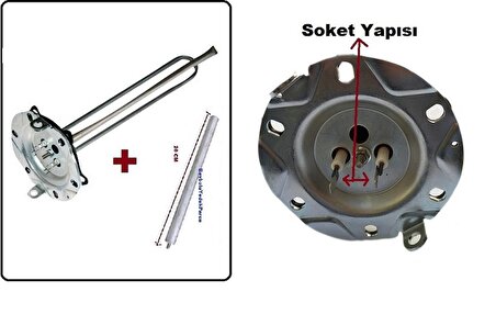 Demirdöküm DT3 Anotlu Titanium Rezistans 2000 Watt TİTANYUM 