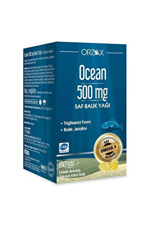 Ocean 500mg Balıkyağı 60 Kapsül (DCN101)