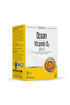 Ocean Vitamin D3 600 IU 20 ml Sprey (DCN101)