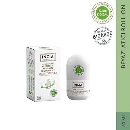 Incia Whitening Beyazlatıcı Doğal Roll-On Deodorant 50 ml (INC101)