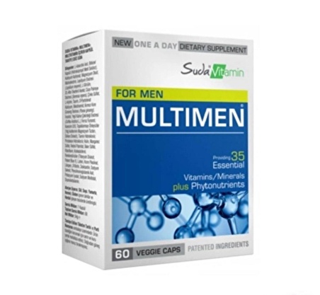 Suda Vitamin Multimen Mens Multivitamin 60 Bitkisel Kapsül (svm101)