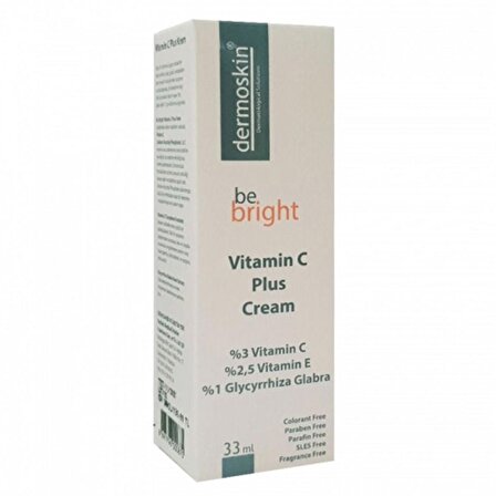 Dermoskin Be Bright Leke Giderici ve nemlendirici Vitamin C Plus Krem 33 ml (dermo101)