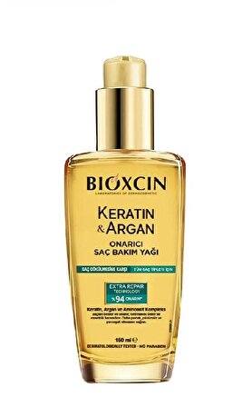 Bioxcin Keratin & Argan Onarıcı Saç Bakım Yağı 150 Ml Yıpranmış Hasar Görmüş Saçlar (bxc101)