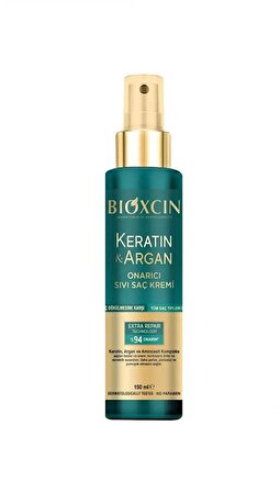 Bioxcin Keratin & Argan Onarıcı Sıvı Saç Bakım Kremi 150 ml Yıpranmış Hasar Görmüş Saçlar (bxc101) 