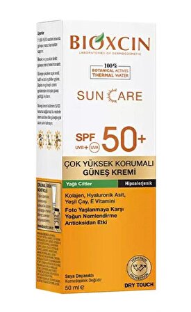 Bioxcin Sun Care Yağlı Ciltler İçin Spf 50+ 50 ml Güneş Kremi (bxc101)