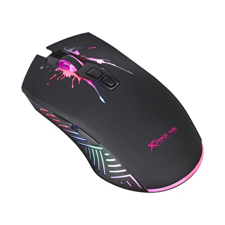 Xtrike Me GM-215BK 704F 7D RGB Gaming Mouse 7200 DPI Ayarlanabilir RGB ışıklı/DPI