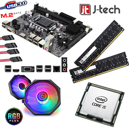 J-Tech X79 i5-3470 Intel H61 LGA 1155 DDR3 1600 Mhz Masaüstü Anakart