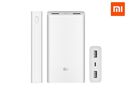 Xiaomi Mi 20000 mAh Hızlı Şarj Powerbank Beyaz