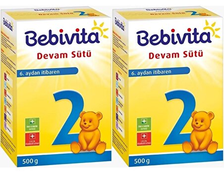 Bebivita Bebek Sütü 2 No 500 gr x 2 Adet