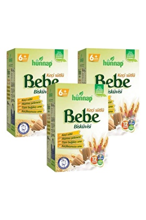 Bebe Bisküvisi Keçi Sütlü 400 Gr X 3 Adet