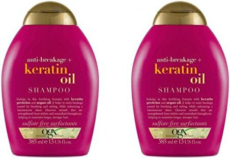 Organix Tüm Saçlar İçin Kırılma Karşıtı Şampuan 2x385 ml