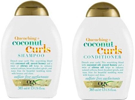 Ogx Nemlendirici Coconut Curls Şampuan 385 ml + Saç Kremi 385 ml