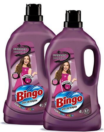 Bingo Çamaşır Deterjanı Onaran Koruma 4 lt x 2 Adet