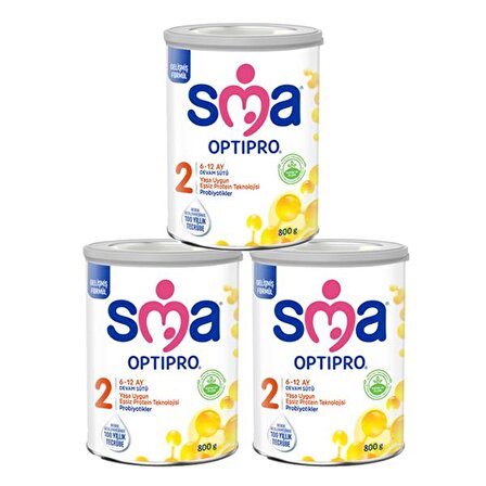 SMA 2 Optipro Probiyotik Devam Sütü 800 gr x 3 Adet