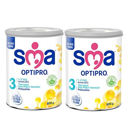 SMA 3 Optipro Probiyotik Devam Sütü 800 gr x 2 Adet