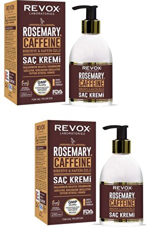 Revox Biberiye ve Caffein Özlü Saç Kremi 250 ml x 2 Adet