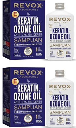 Revox Keratin &amp; Ozon Oil Aktif Oksijenli Saç Bakım Şampuanı x 2 Adet