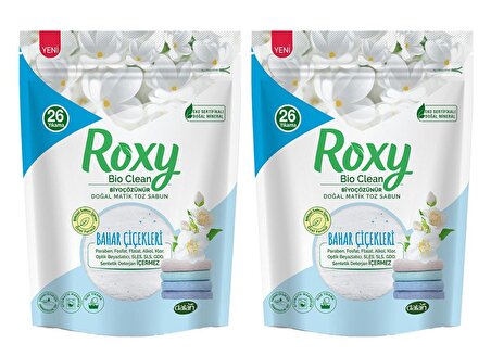 Dalan Roxy Bio Clean Matik Toz Sabun Bahar Çiçekleri 800 gr x 2 Adet