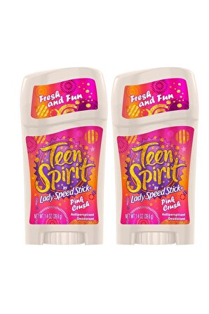 Lady Speed Stick Teen Spirit Pink Crush Deodorant 39.6 Gr 2li Set