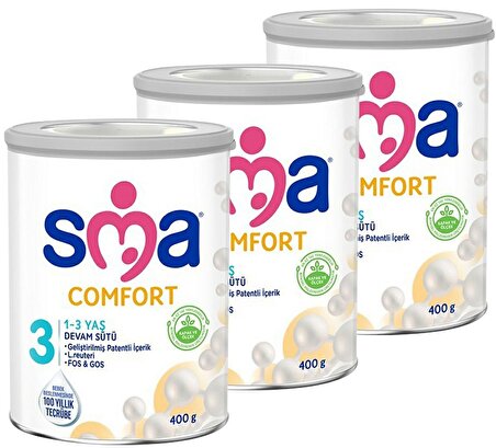 SMA Comfort 3 Prebiyotik Devam Sütü 3 x 400 gr