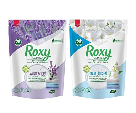 Dalan Roxy Bio Clean Matik Toz Sabun Bahar Çiçekleri ve Lavanta 800 gr