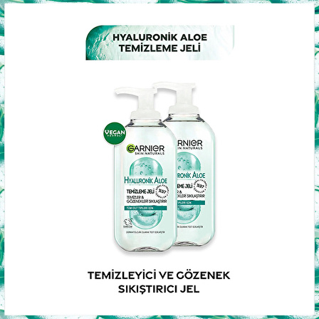 Garnier Hyaluronik Aloe Temizleme Jeli 200 ml x 2 Adet